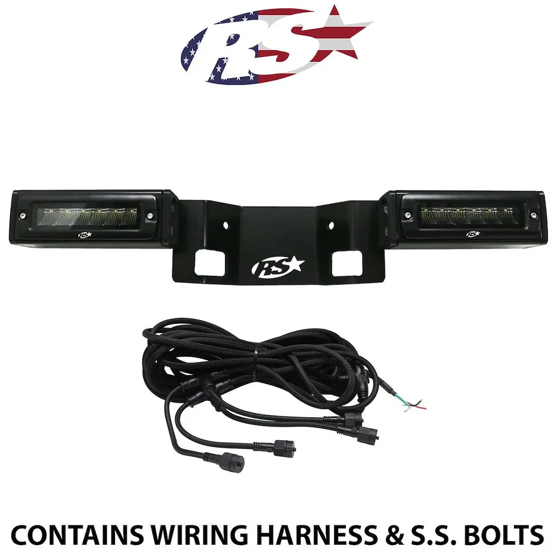 F150HB21UP – RACESPORT LT Backup Light, Reverse Hitch Mounted Set Of 2 7 Inch Black Rectangular Housing OSRAM LED 60 ...